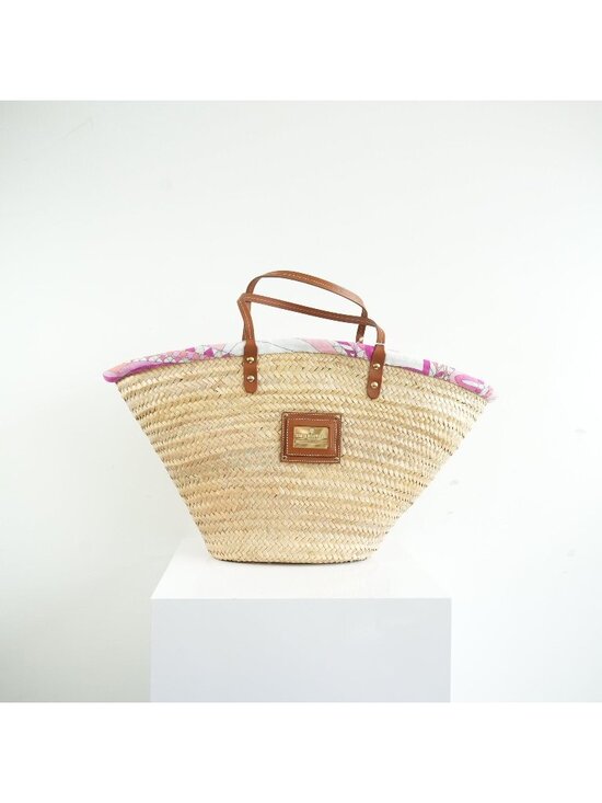 Emilio Pucci Handbags - Emilio Pucci Wicker Basket Pink Inside Pattern (Deadstock) w/ dust bag